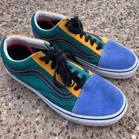 Vans Shoes Vans Old Skool Mix Match Multicolor Skate Shoes